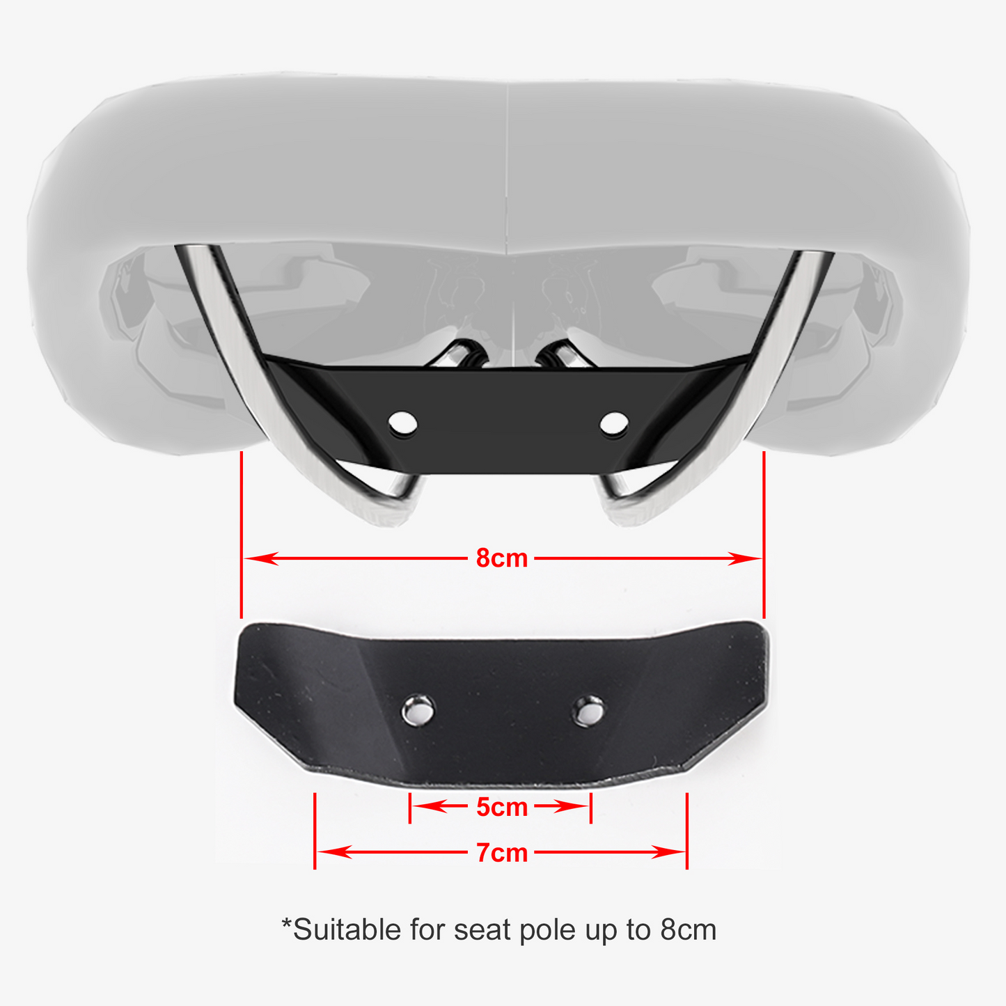Sac pour vélo étanche et support de fixation 10L ou 13L (en fonction des variants) et stabilisateur support de montage à l' arrière sac de vélo - Mabelle Magasin