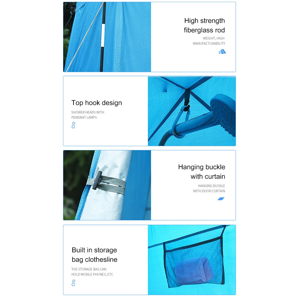 Tente de douche extérieur portable 4 saison pratique intimité - Mabelle Magasin