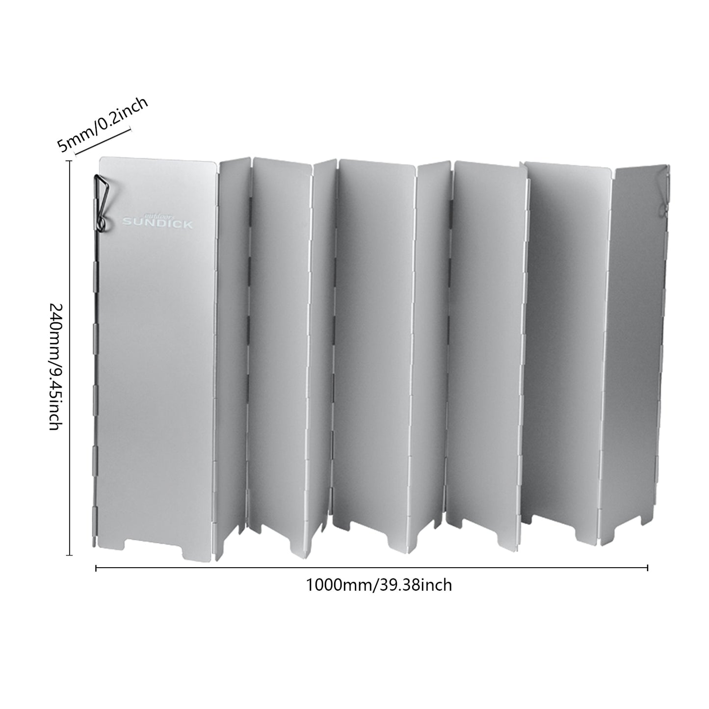 Pare-Vent Pliable de Camping Portable pour Réchaud et Cuisinière à gaz de Camping,en Alliage d'Aluminium. - Mabelle Magasin