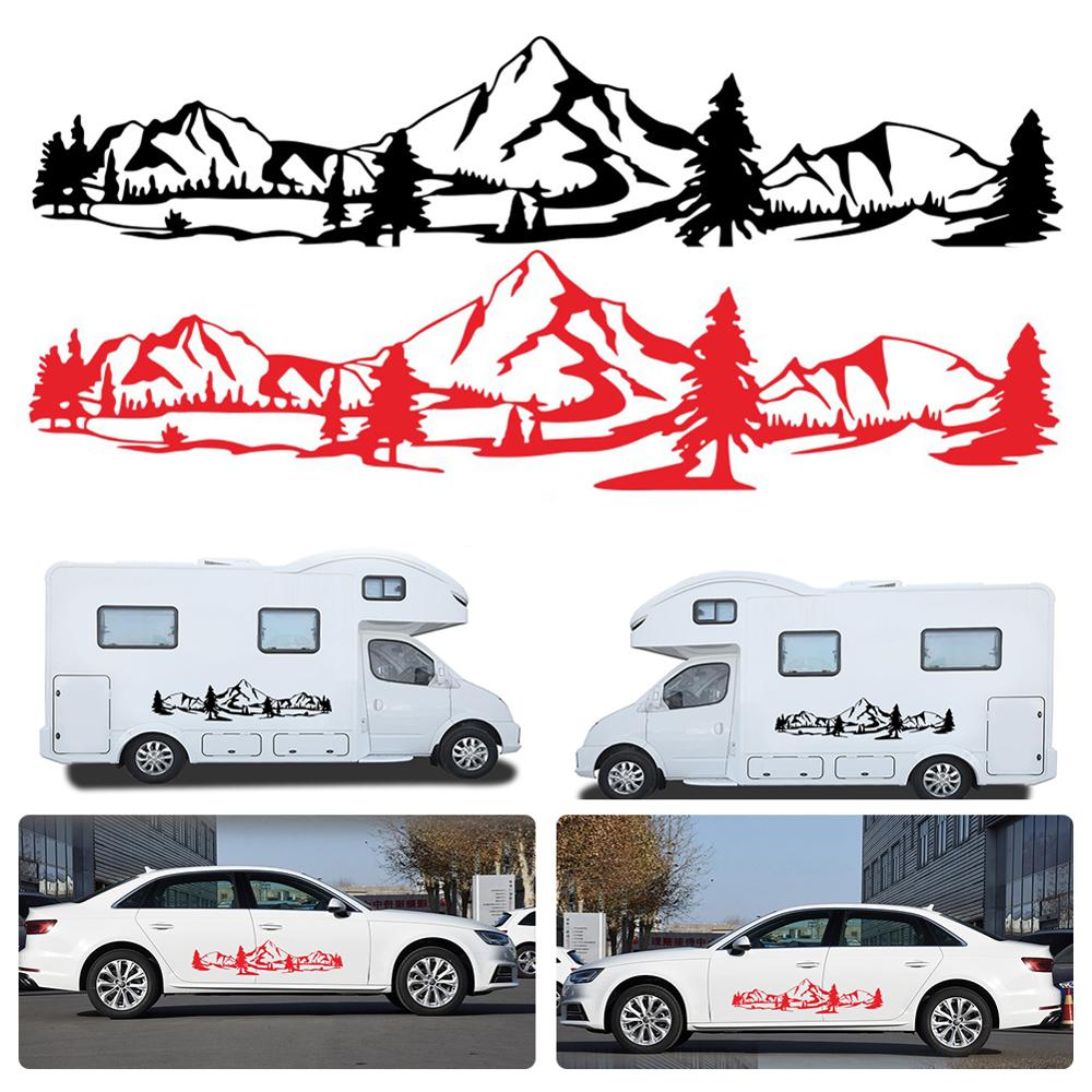 Autocollant De Camping Car Motif Forêt 2pcs, Stickers Pour Camping Car, Sticker Pour Vitres De van, Pare-chocs, - Mabelle Magasin