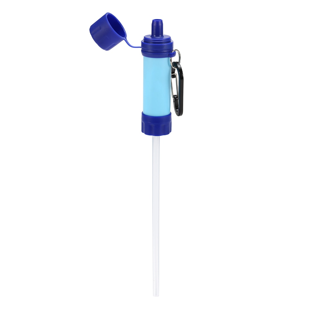 Filtre à eau potable en plein air randonnée purificateur d'eau de survie avec paille pour Camping d'urgence randonnée sac à dos outil de survie - Mabelle Magasin