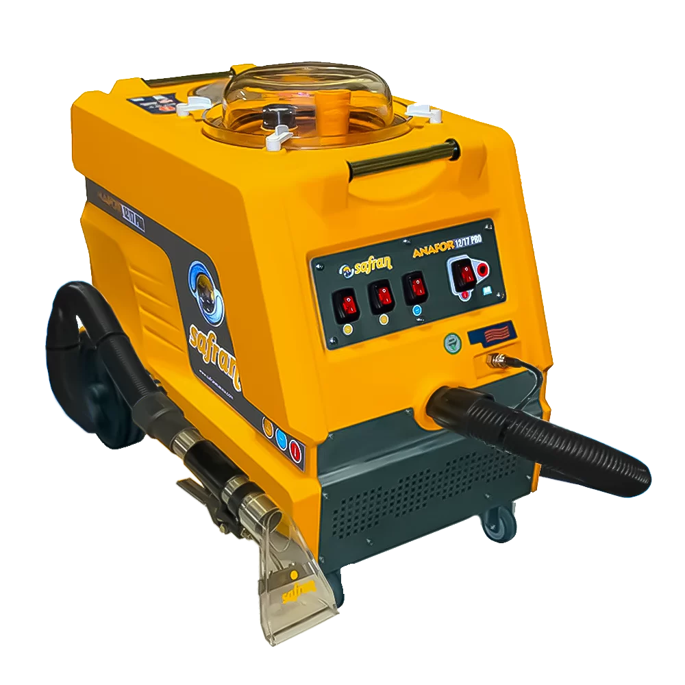 ANAFOR-12-17-PRO
Les machines professionnelles à laver les canapés et les tapis Anafor sont des machines à laver les tapis sur site qui vous permettront de laver les tapis dans les maisons, les bureaux, les lieux de travail ou les zones avec de la moquette comme les hôtels, les halls et les mosquées sans les retirer.