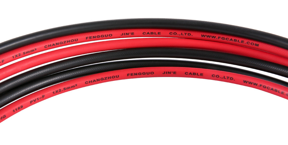 Câble solaire panneaux photovoltaïques noir + rouge, 2.5/4/6 mm², avec rallonge mâle et femelle, prise américaine, connecteurs de fils 10/12/14 AWG, livraison gratuite - Mabelle Magasin