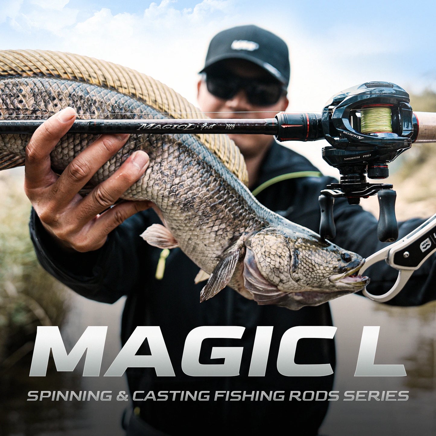 Canne à Pêche HANDING Magic L Spinning Casting 1.98 - 2.44M UL/L/ML/MH/M 2 PCS MF/F Poids Leurre 1.5-40G - Mabelle Magasin
