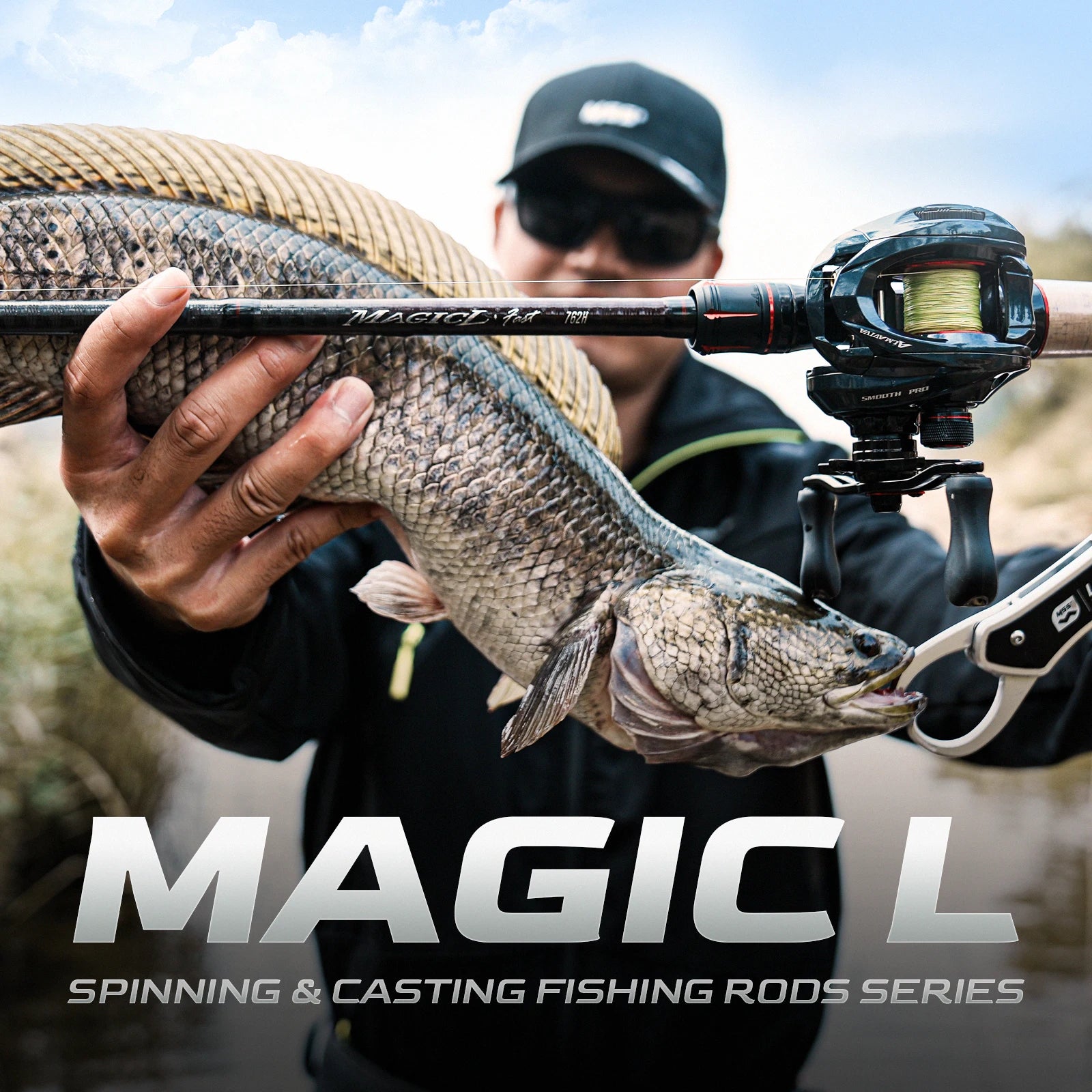 Canne à Pêche HANDING Magic L Spinning Casting 1.98 - 2.44M UL/L/ML/MH/M 2 PCS MF/F Poids Leurre 1.5-40G - Mabelle Magasin