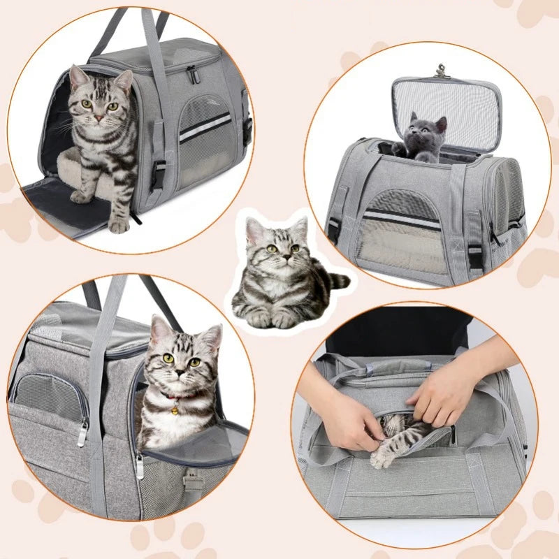 Sac de transport souple et respirant pour chat et chien de petite taille, sac de voyage pour animal de compagnie - Mabelle Magasin
