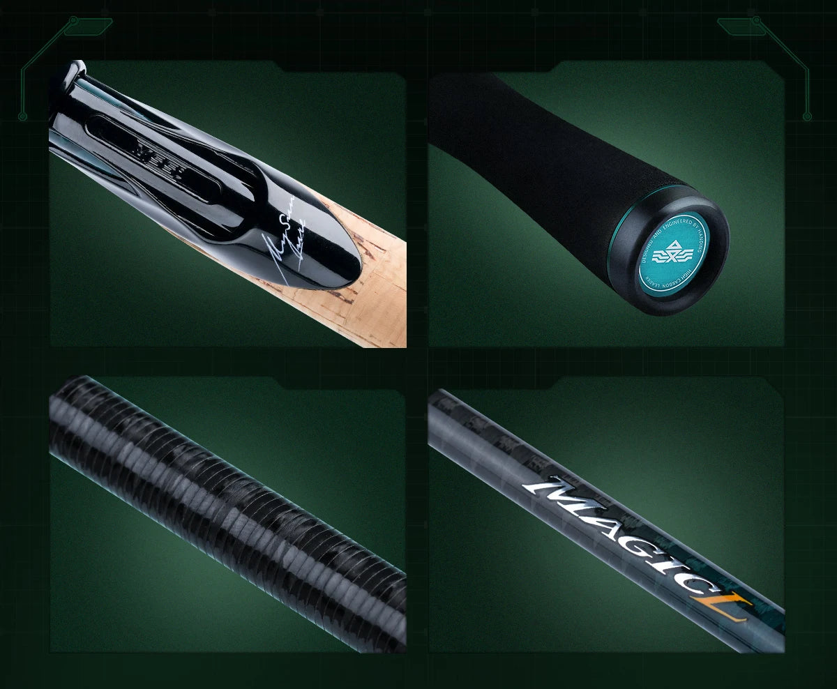 Canne à Pêche HANDING Magic L Spinning Casting 1.98 - 2.44M UL/L/ML/MH/M 2 PCS MF/F Poids Leurre 1.5-40G - Mabelle Magasin