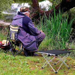 Table de camping pliante ultralégère en alliage d'aluminium pour pique-nique, jardin et camping-car - Mabelle Magasin