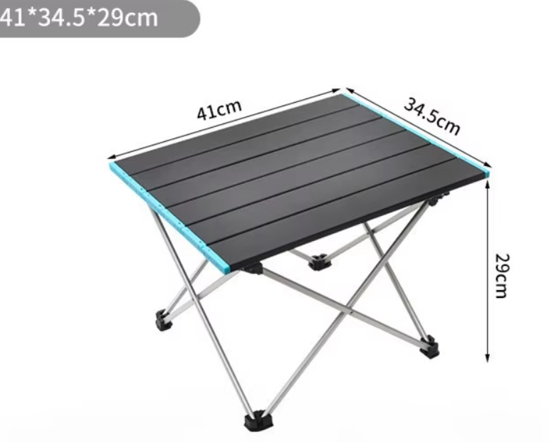 Table de camping pliante ultralégère en alliage d'aluminium pour pique-nique, jardin et camping-car
