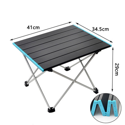 Table de camping pliante ultralégère en alliage d'aluminium pour pique-nique, jardin et camping-car - Mabelle Magasin