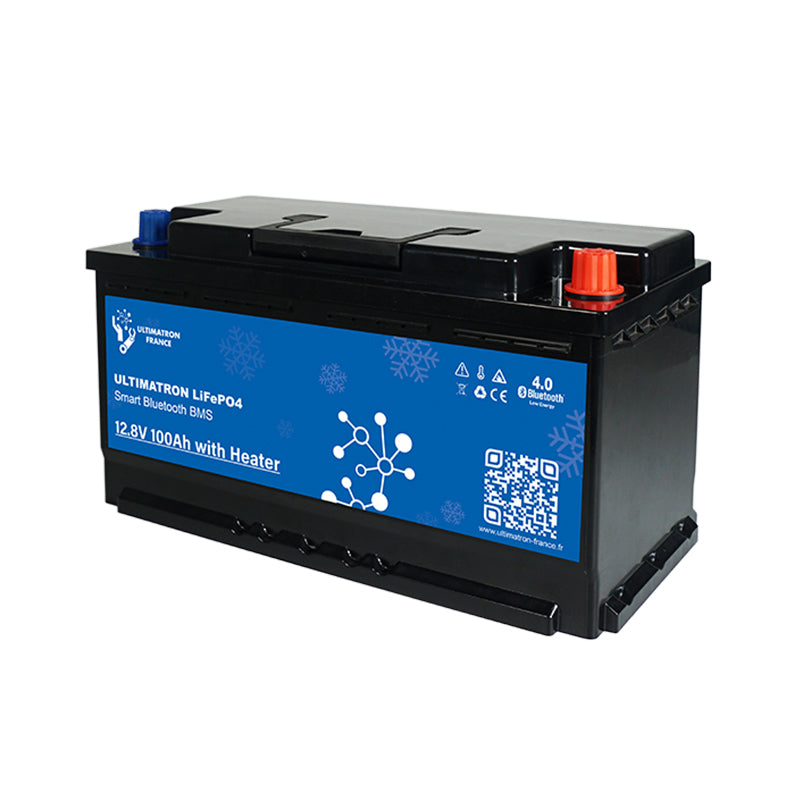 Batterie Lithium Ultimatron LiFePO4 12.8V 100Ah Avec Bluetooth et Smart BMS intégrés - Mabelle Magasin