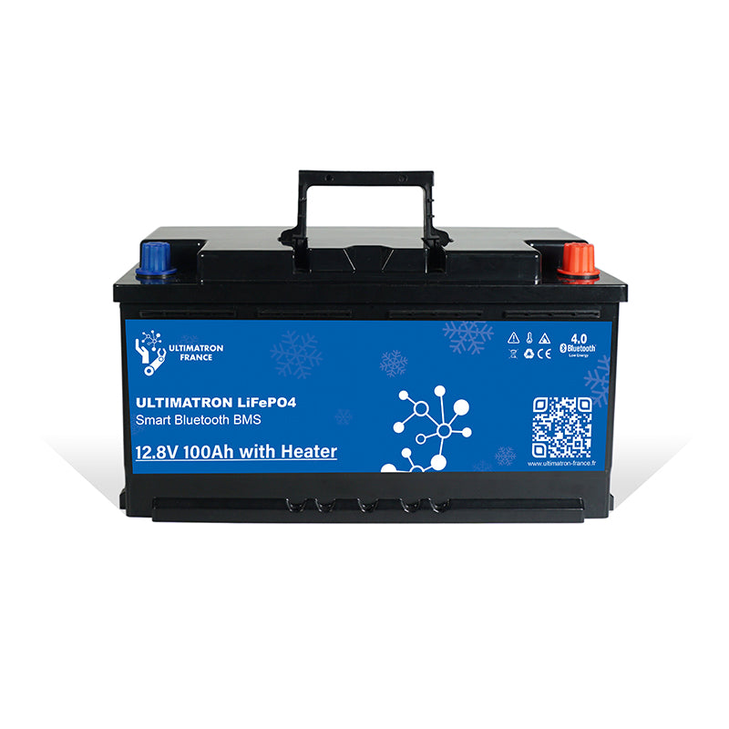 Batterie Lithium Ultimatron LiFePO4 12.8V 100Ah Avec Bluetooth et Smart BMS intégrés - Mabelle Magasin