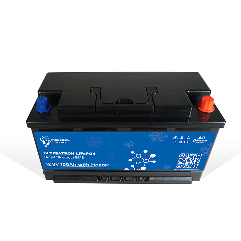 Batterie Lithium Ultimatron LiFePO4 12.8V 100Ah Avec Bluetooth et Smart BMS intégrés - Mabelle Magasin