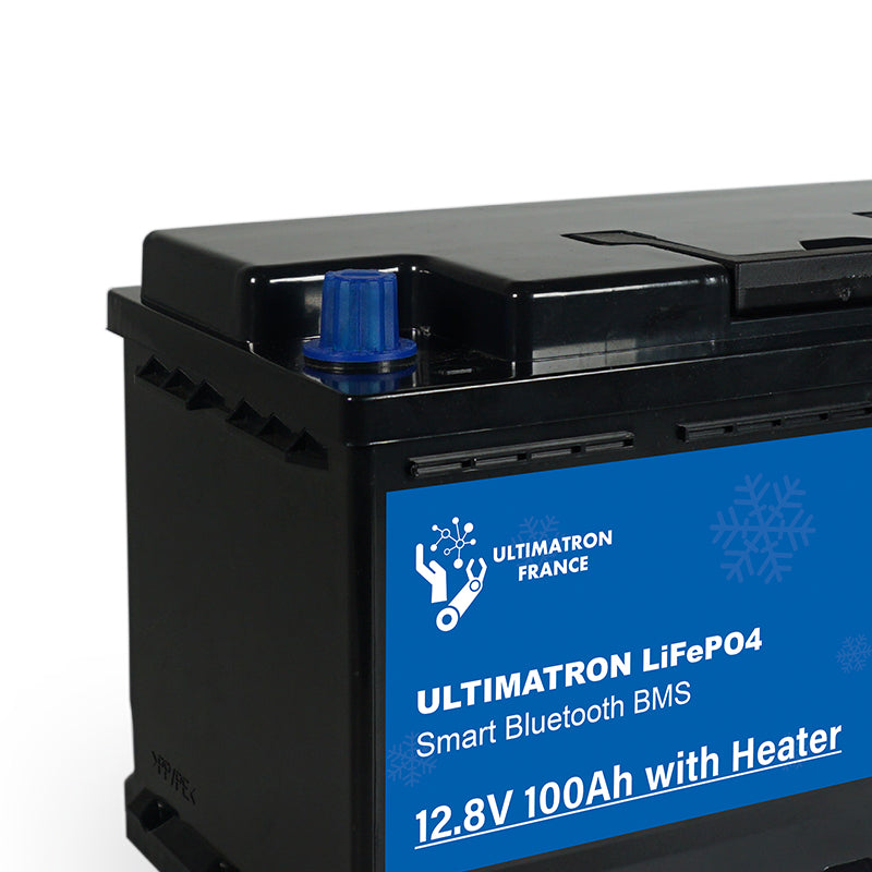 Batterie Lithium Ultimatron LiFePO4 12.8V 100Ah Avec Bluetooth et Smart BMS intégrés - Mabelle Magasin
