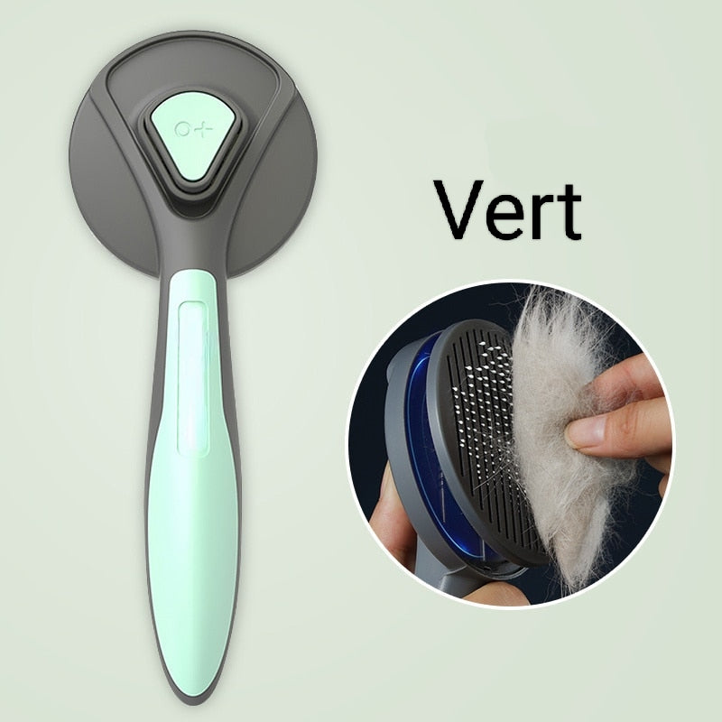 Brosses de Toilettage pour Chats et Chiens, Autonettoyante,La Brosse Enlève les Poils en Un Clic - Mabelle Magasin