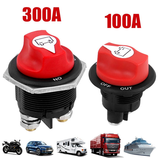 Coupe Circuit pour Batterie de 12 V jusqu'à 48 V Interrupteur de Déconnexion de Batterie marche/Arrêt 50A / 100A / 200A / 300A - Mabelle Magasin