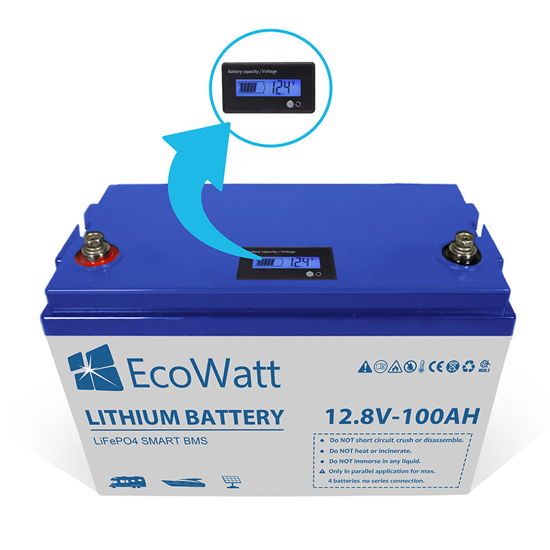 Batterie lithium EcoWatt 12v 100AH - Mabelle Magasin