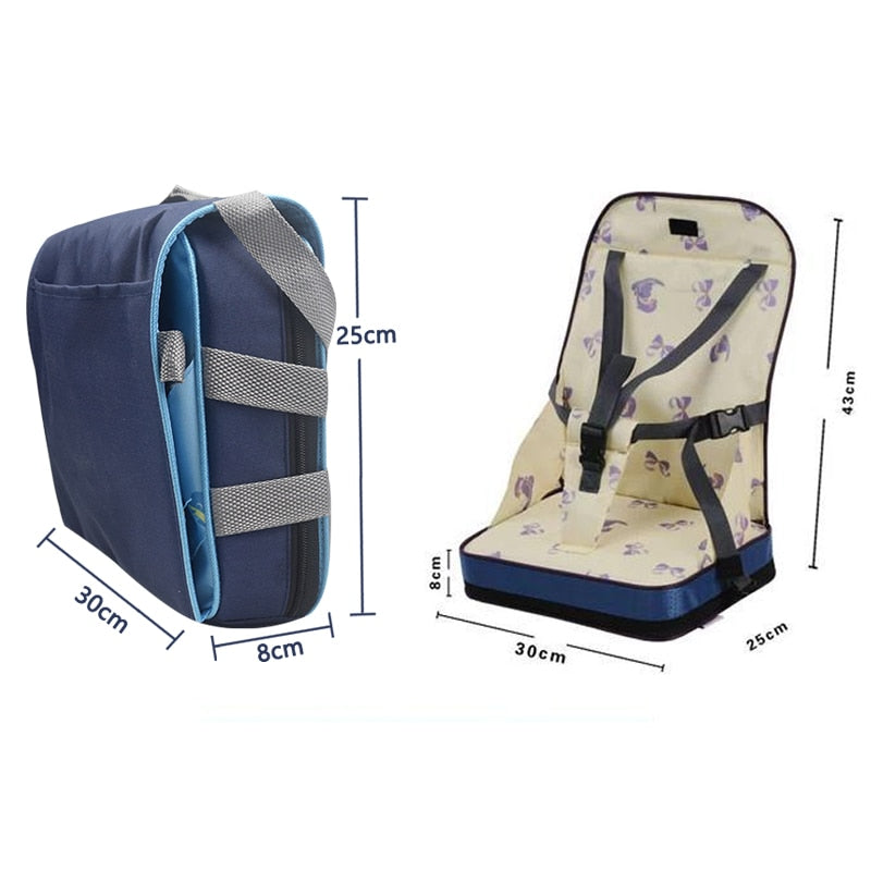 Rehausseur de Sièges Portable bébé enfants coussin pliable chaise haute coussin bébé chaise sac pliable infantile voyage rehausseur - Mabelle Magasin