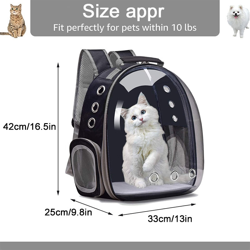 Sac de transport respirant Portable pour chat et chien. Sac à bandoulière pour animaux de compagnie. Sac Transparent pour petits chiens et chats - Mabelle Magasin