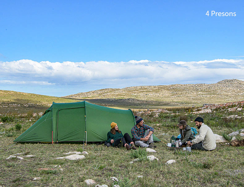 Nouvelle tente de Camping 2-3-4 personnes tente familiale ultralégère 4 saisons 15D/20D/210T tente en tissu Camping randonnée - Mabelle Magasin