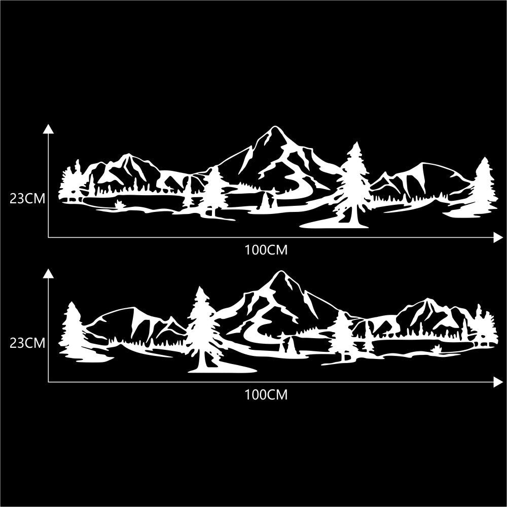 Autocollant De Camping Car Motif Forêt 2pcs, Stickers Pour Camping Car, Sticker Pour Vitres De van, Pare-chocs, - Mabelle Magasin