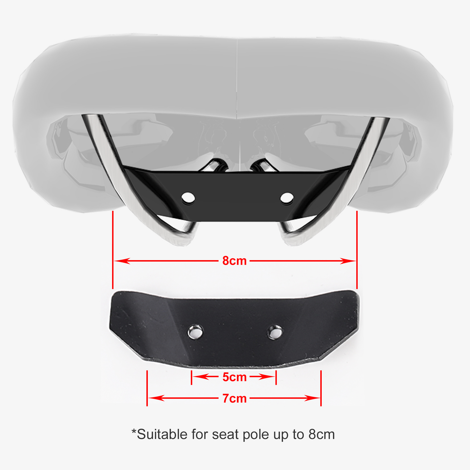 Sac pour vélo étanche et support de fixation 10L ou 13L (en fonction des variants) et stabilisateur support de montage à l' arrière sac de vélo - Mabelle Magasin