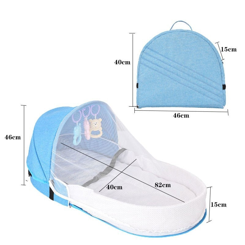 lit pliable pour nouveau-né bébé Protection moustiquaire respirant panier de couchage - Mabelle Magasin