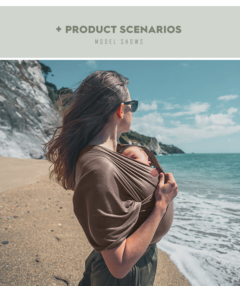 Porte-bébé écharpe pour nouveau-nés doux confortable et respirant pour bébé écharpe  d'allaitement - Mabelle Magasin