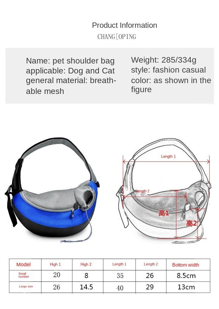 Sac de Transport Ajustable pour chien et chat - Voyager avec vos animaux ou vous voulez - Mabelle Magasin