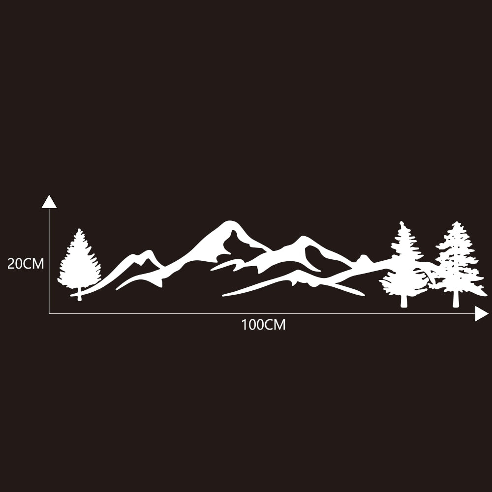 Autocollant De Camping Car Motif Forêt 2pcs, Stickers Pour Camping Car, Sticker Pour Vitres De van, Pare-chocs, - Mabelle Magasin