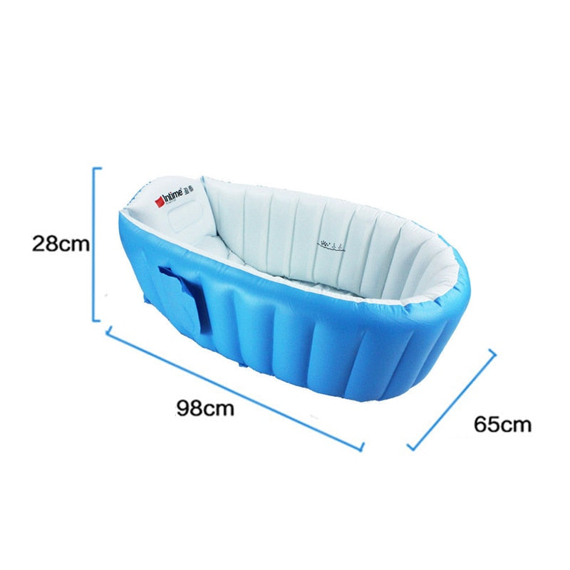 Baignoire Gonflable Pour Enfants et Bébés, Baignoire Pliable et Anti-Glissante, Sécurité et Portable, Un Gonfleur Compris - Mabelle Magasin