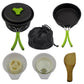 Kit vaisselle de camping, ensemble pour la cuisine facile, cuillère pliable, fourchette, couteau, bouilloire, tasse, pour 1-2 personnes - Mabelle Magasin
