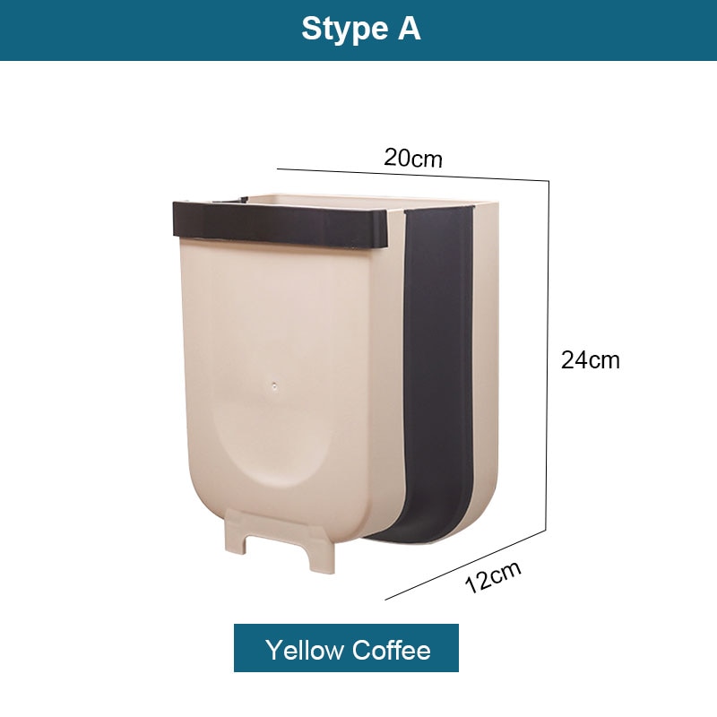 Poubelle Pliant Pour Cuisine - Camping car et Voiture Murale Poubelle Cuisine Armoire Porte Suspendue Poubelle - Mabelle Magasin