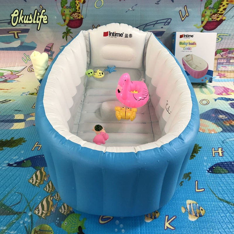 Baignoire Gonflable Pour Enfants et Bébés, Baignoire Pliable et Anti-Glissante, Sécurité et Portable, Un Gonfleur Compris - Mabelle Magasin