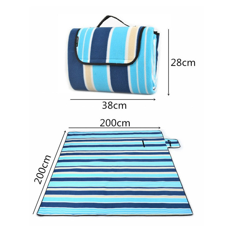 Tapis de Pique-Nique, Plage, Couverture Bébé, Portable et Pliant  En Plein Air Camping. Tapis Imprimé Étanche À L'humidité. - Mabelle Magasin