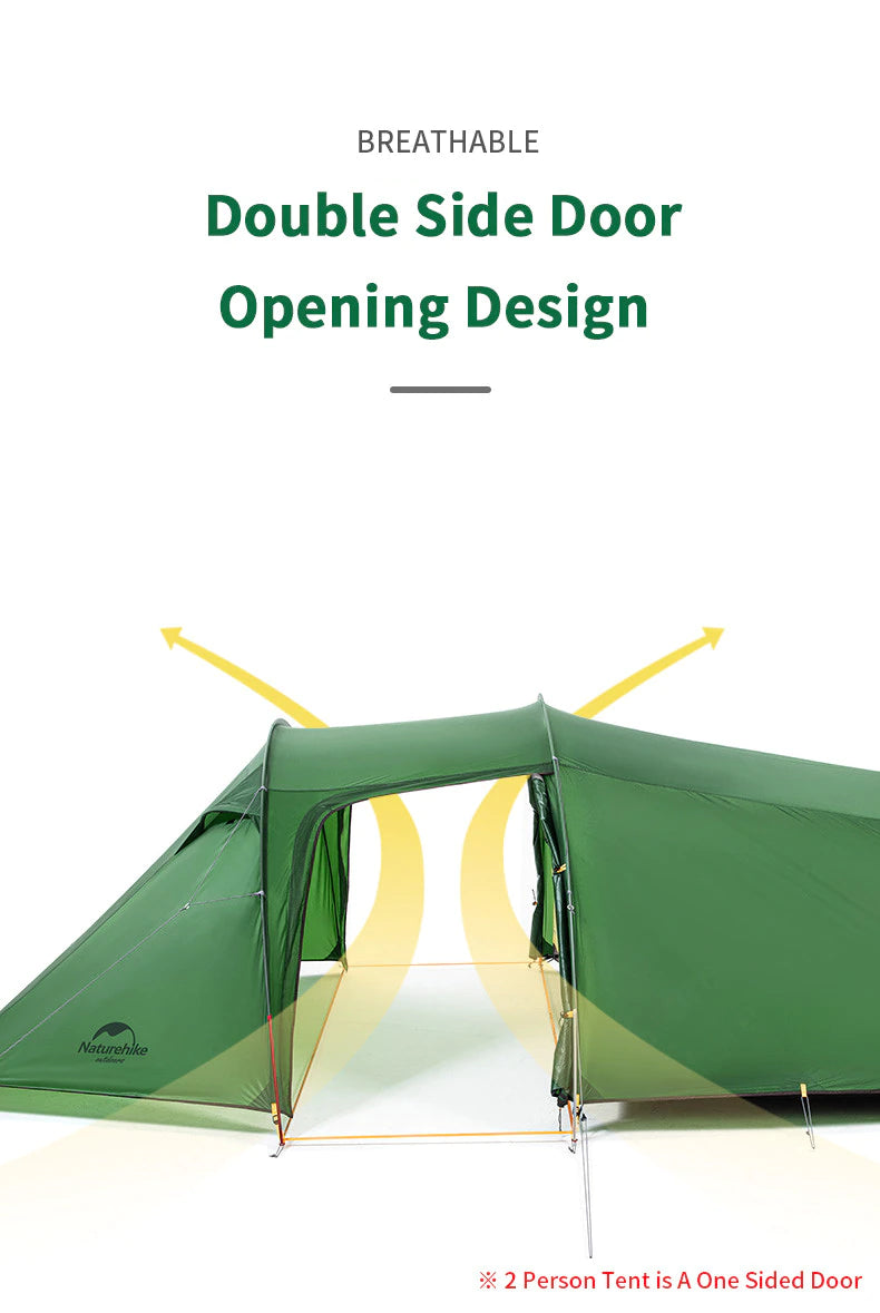 Nouvelle tente de Camping 2-3-4 personnes tente familiale ultralégère 4 saisons 15D/20D/210T tente en tissu Camping randonnée - Mabelle Magasin