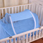 Destock Lit bébé avec moustiquaire pliante lit, matelas et oreiller (trois pièces) pour les enfants de 0 à 3 ans - Mabelle Magasin