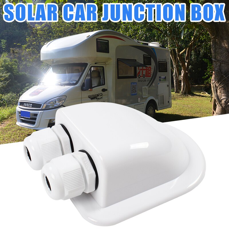 Passe câble Double et simple entrée de fil panneau solaire. Passe câble toit camping-car blanc Double trou - Mabelle Magasin
