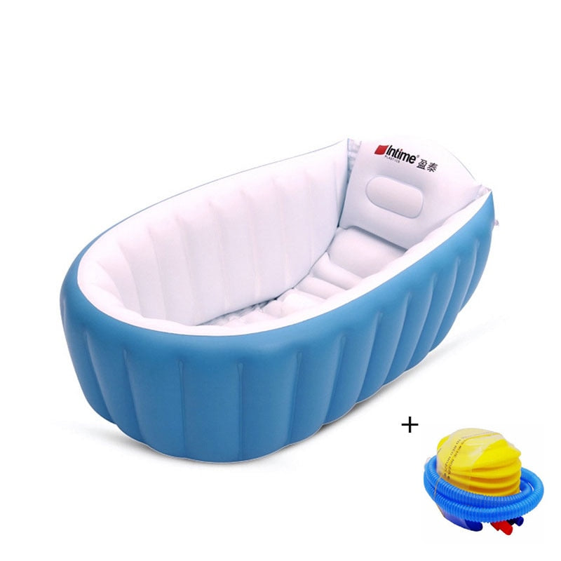 Baignoire Gonflable Pour Enfants et Bébés, Baignoire Pliable et Anti-Glissante, Sécurité et Portable, Un Gonfleur Compris - Mabelle Magasin
