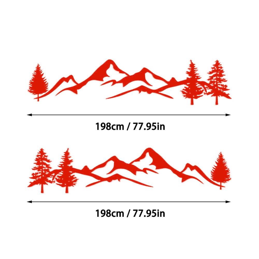 Autocollant De Camping Car Motif Forêt 2pcs, Stickers Pour Camping Car, Sticker Pour Vitres De van, Pare-chocs, - Mabelle Magasin