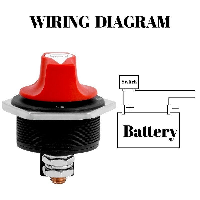 Coupe Circuit pour Batterie de 12 V jusqu'à 48 V Interrupteur de Déconnexion de Batterie marche/Arrêt 50A / 100A / 200A / 300A - Mabelle Magasin