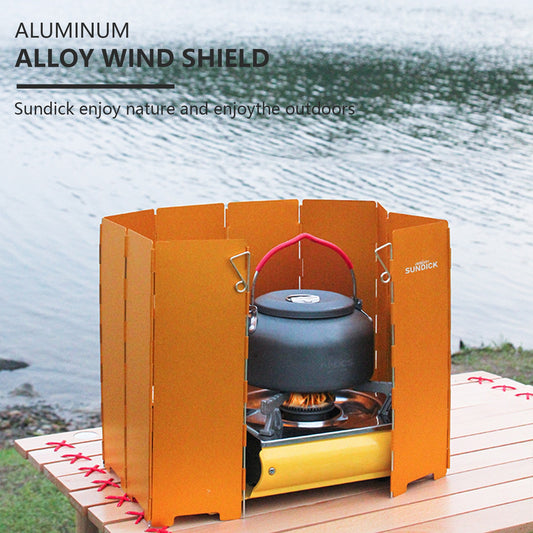 Pare-Vent Pliable de Camping Portable pour Réchaud et Cuisinière à gaz de Camping,en Alliage d'Aluminium. - Mabelle Magasin