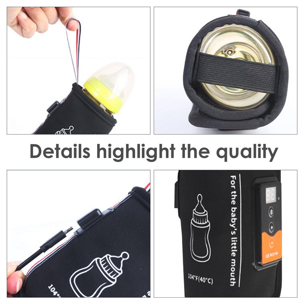 Chauffe-biberon USB pour bébé avec affichage LCD pour voyager. Portable chauffe-biberon chauffe lait - Mabelle Magasin