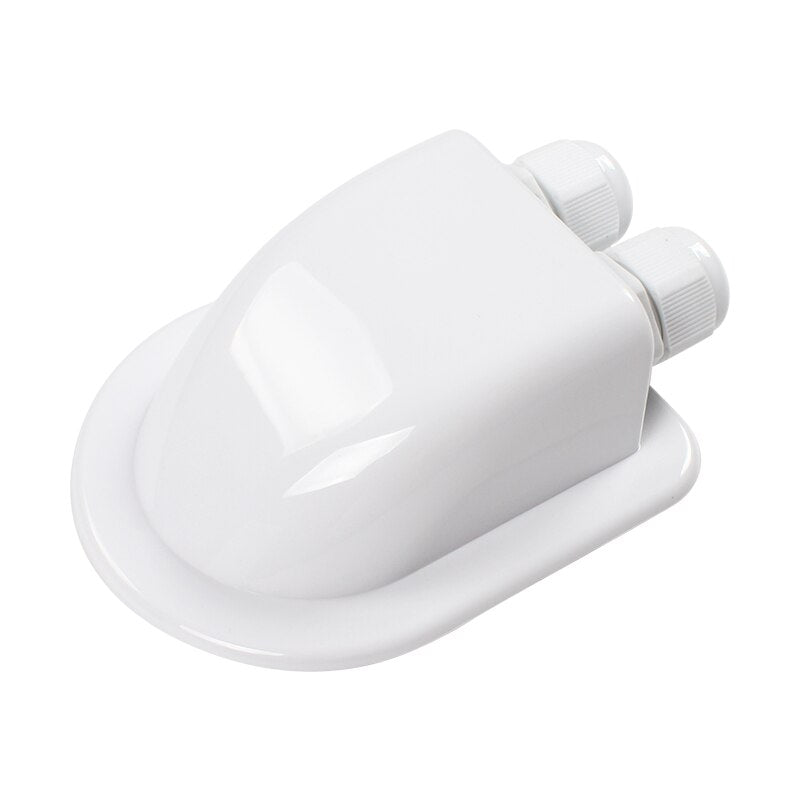 Passe câble Double et simple entrée de fil panneau solaire. Passe câble toit camping-car blanc Double trou - Mabelle Magasin