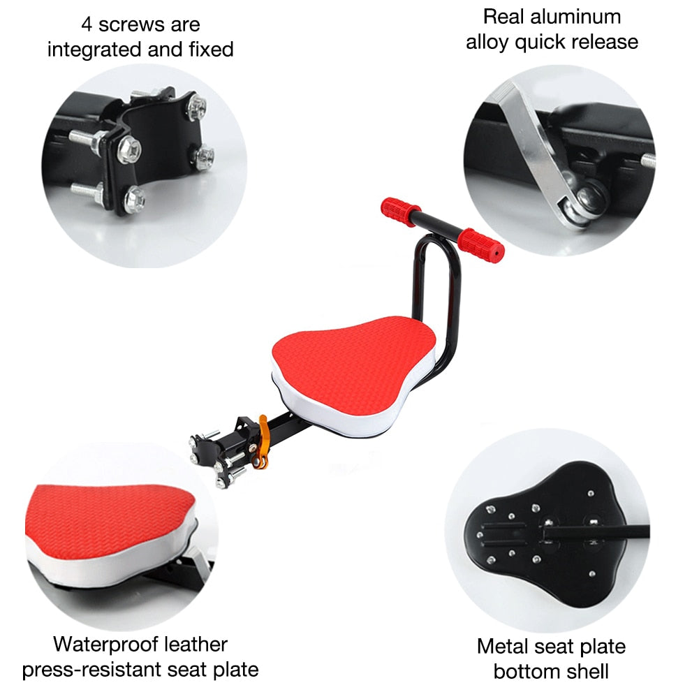 Siège de vélo avant pour enfant réglable et pliable - Mabelle Magasin