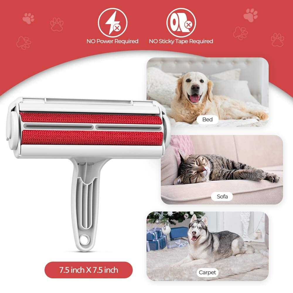 Brosse Ramasse Poils pour Chien et Chat, Magique Réutilisable pour tout type de Poils, vêtements/canapé/Foteuils/Voiture/Camping-car/lit/Tapis - Mabelle Magasin