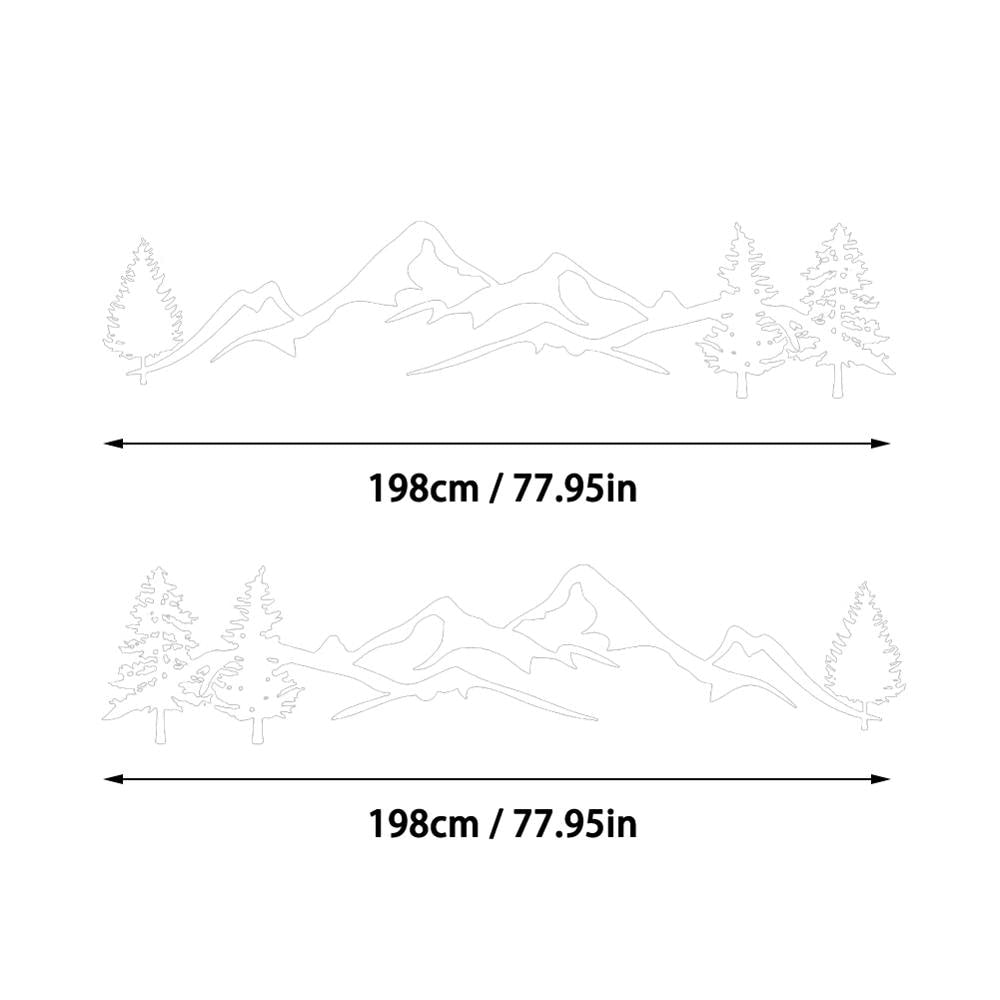 Autocollant De Camping Car Motif Forêt 2pcs, Stickers Pour Camping Car, Sticker Pour Vitres De van, Pare-chocs, - Mabelle Magasin