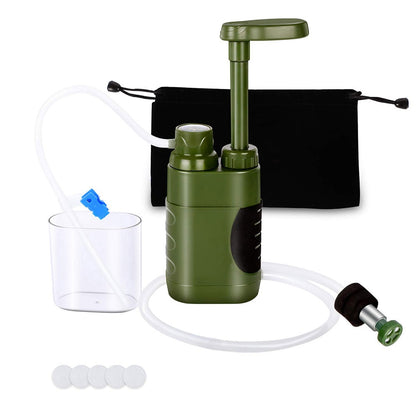 Filtre à eau Portable pour activités de plein air 5000L. Purificateur d'eau d'urgence Filtration personnelle activités de plein air - Mabelle Magasin