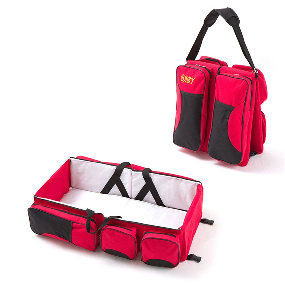 Lit pliable pour bébé - sac pour maman - parfait pour les sorties en plein air ! - Mabelle Magasin