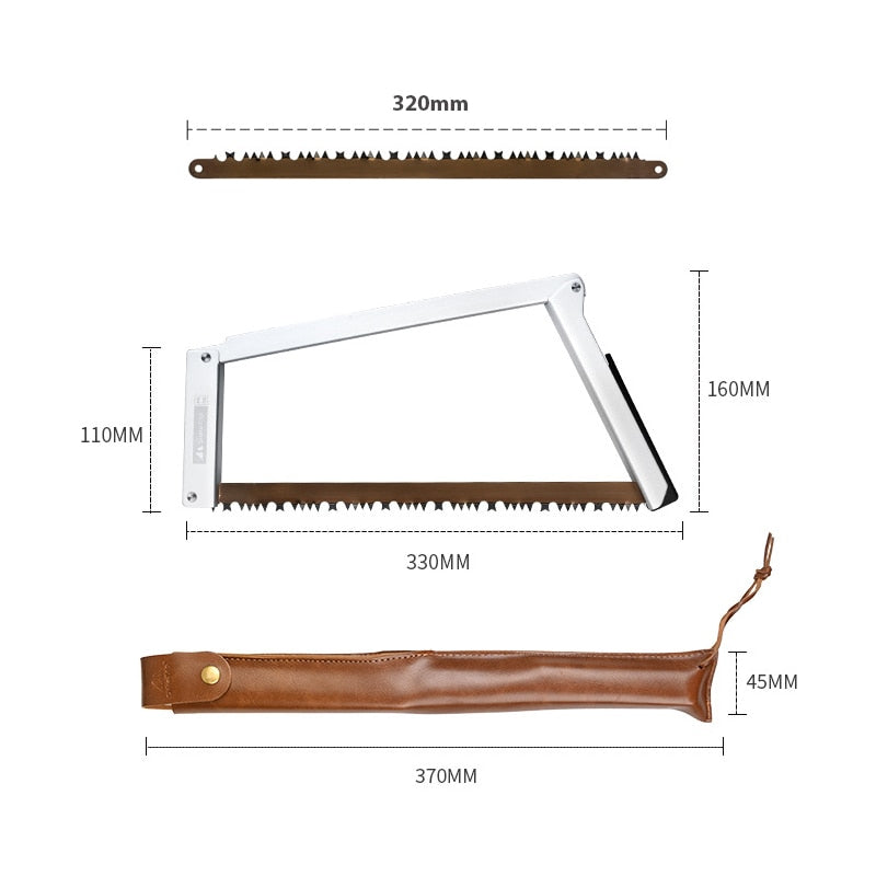 Scie à Bois avec Pochette de Rangement, Scie Pliante  pour Le Camping, la randonnée, - Mabelle Magasin